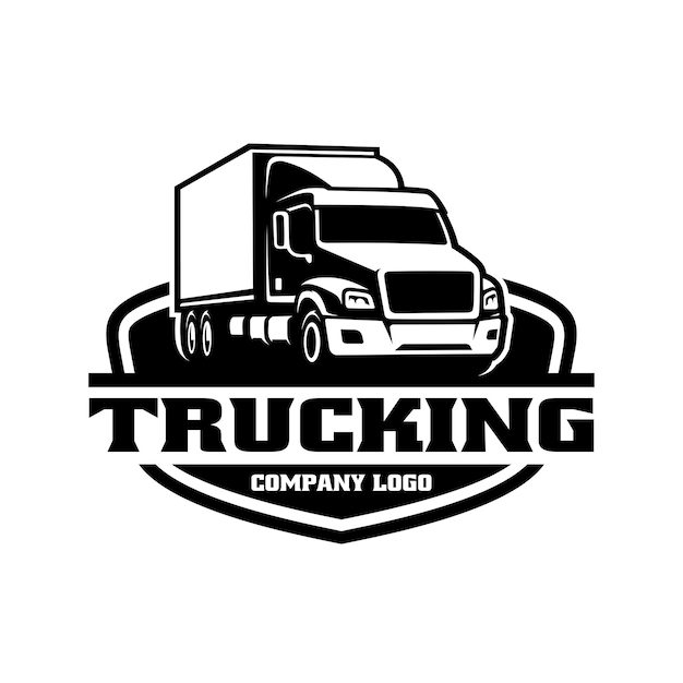 Vetor logotipo de caminhão desenho de logotipo vetorial premium isolado conceito de logotipo pronto