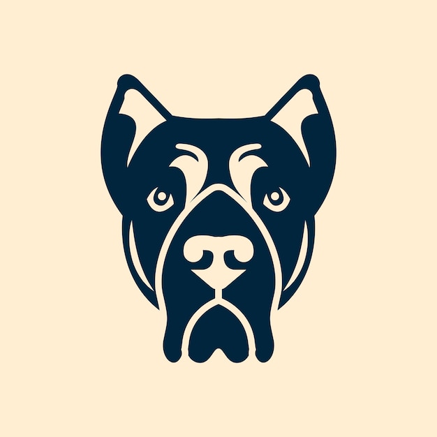 Logotipo de cara de cachorro