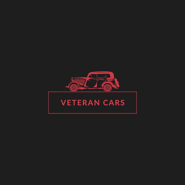 Vetor logotipo de carros veterano