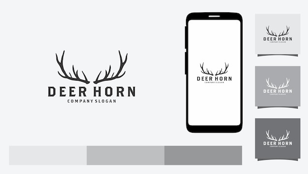 logotipo de chifre de veado