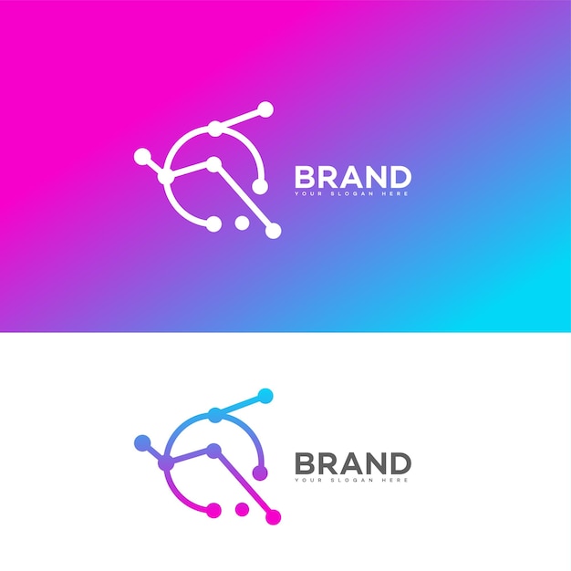 Logotipo de ciência e tecnologia