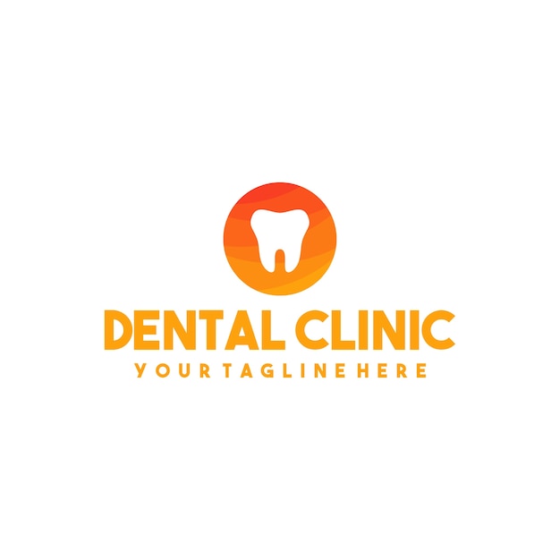 Vetor logotipo de clínica dentária profissional