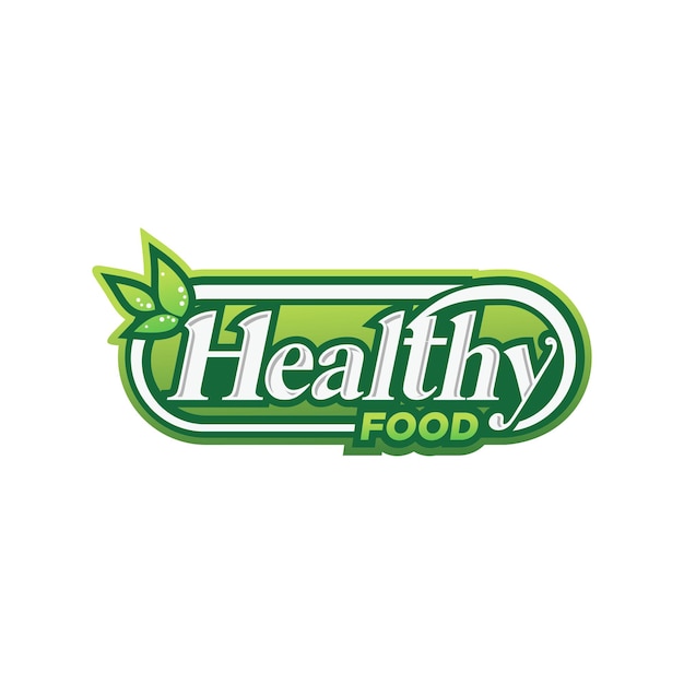 Logotipo de comida saudável