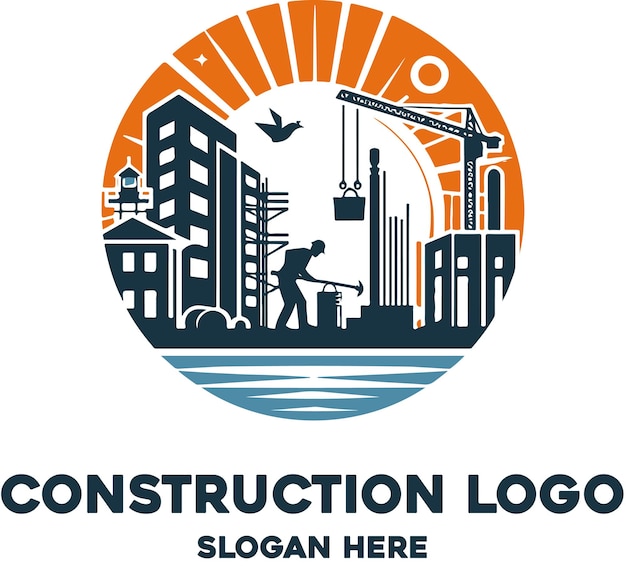 Vetor logotipo de construção