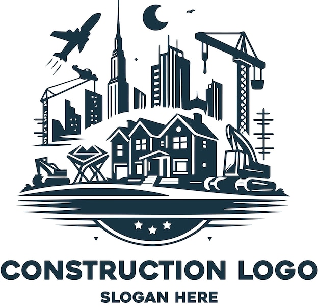 Vetor logotipo de construção