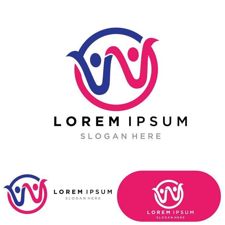 Vetor logotipo de crianças de adoção e vetor de saúde do símbolo