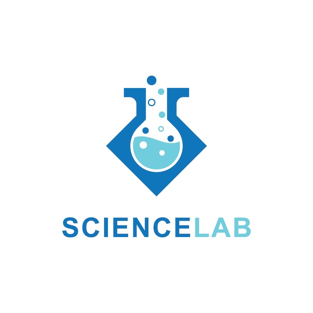 logotipo de design de laboratório conceito ciência e medicina símbolo criativo tecnologia modelo de logotipo