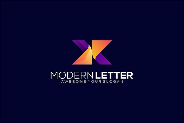 logotipo de design de modelo de vetor letra k