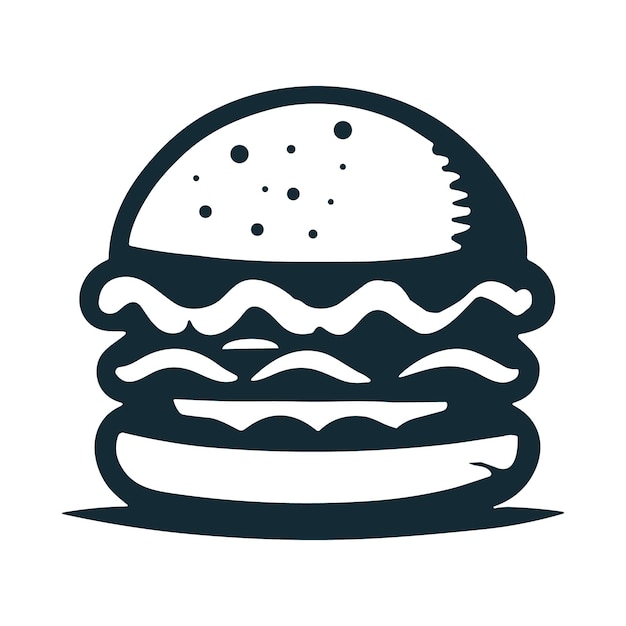 Logotipo de design vetorial de hambúrguer fresco diário