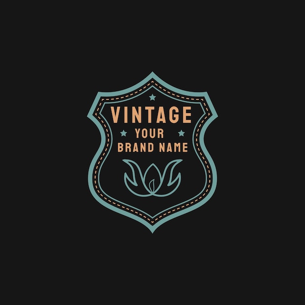 Logotipo de distintivo de estilo vintage