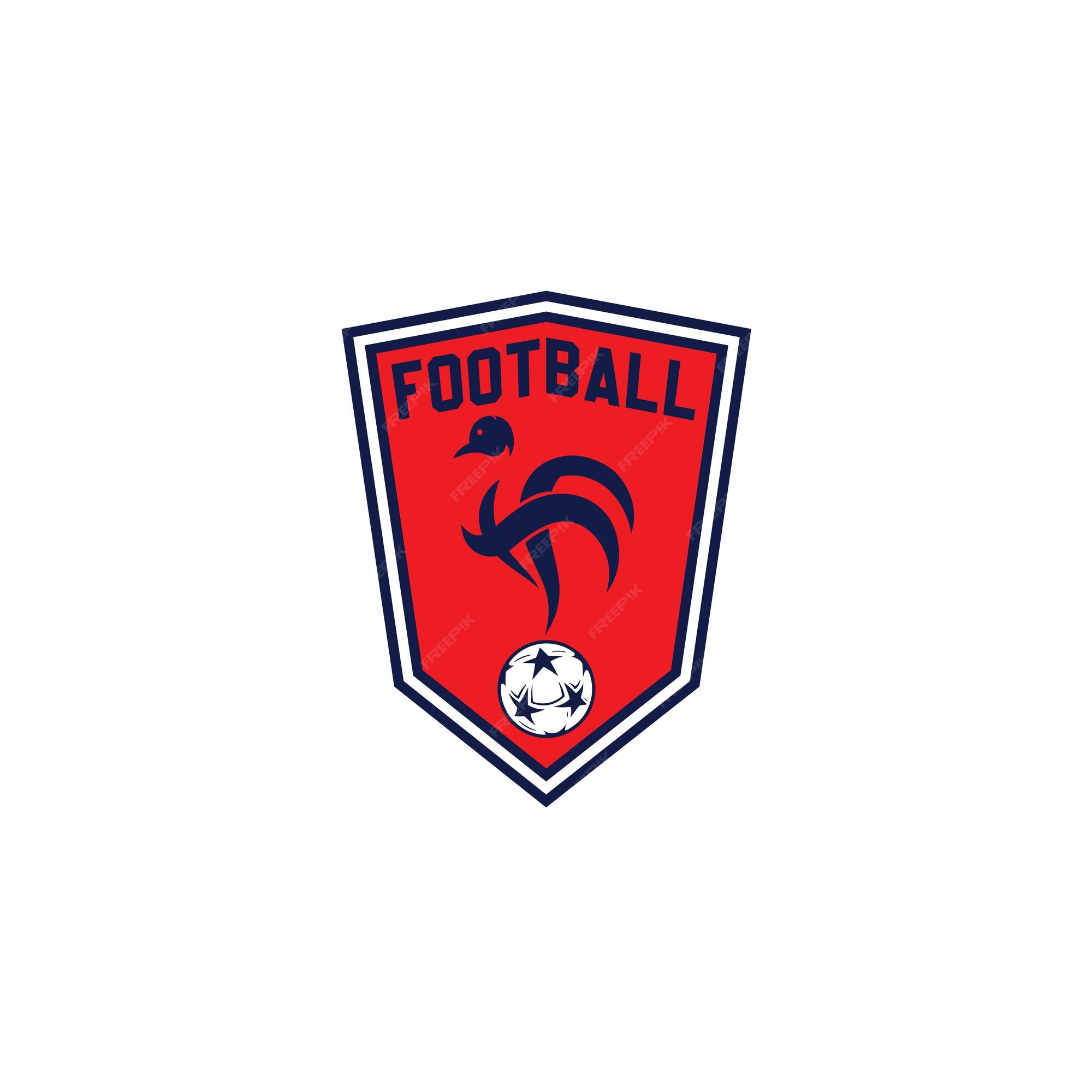 Ilustração de design de vetor de logotipo de time de futebol