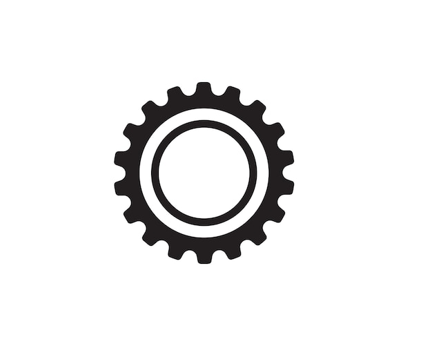 Logotipo de engrenagem Modelo de desenho de ilustração de ícone vetorial