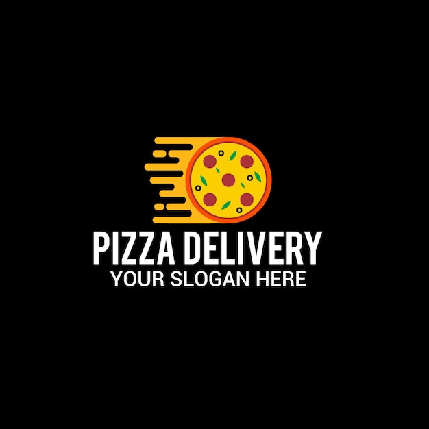 Logotipo de entrega de pizza