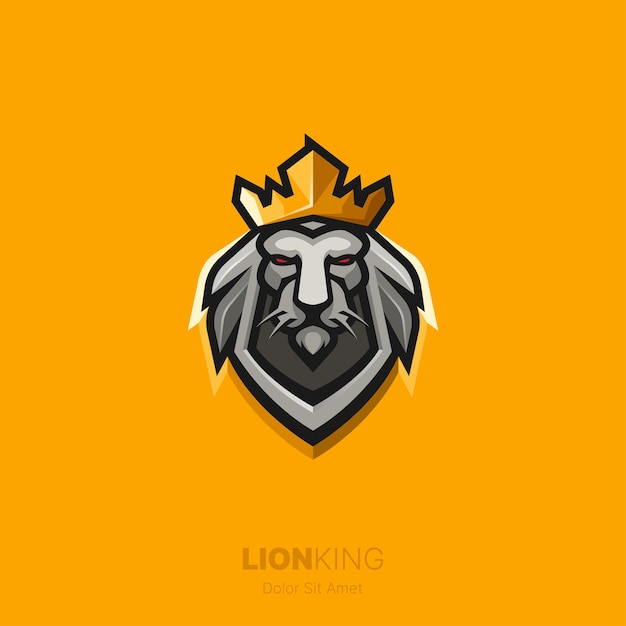 Vetor logotipo de esport de jogos lion king