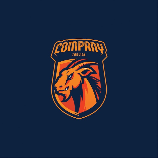 Vetor logotipo de esports de cabra