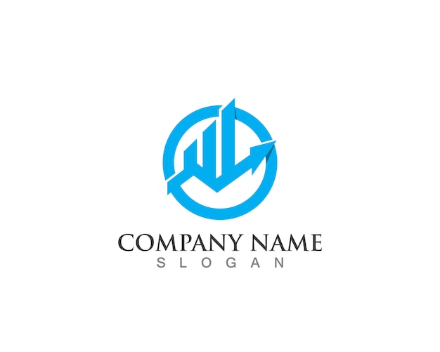 Logotipo de finanças de negócios