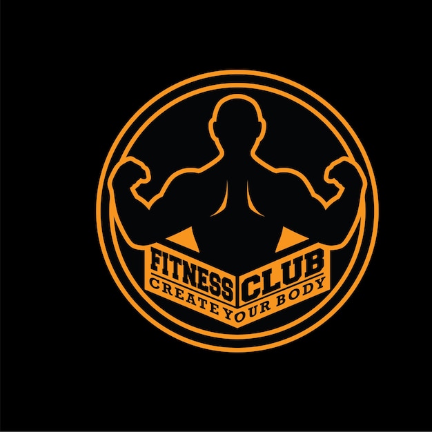 Logotipo de fitness e ginásio