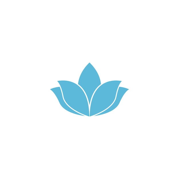 Logotipo de flor de lótus linda e modelo vetorial