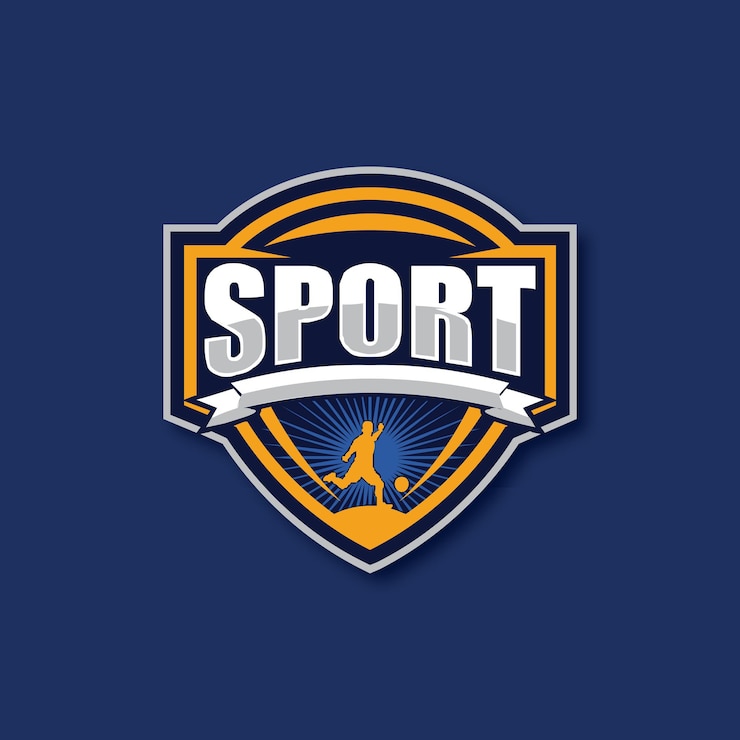 Vetor logotipo de futebol ou placa de clube de futebol logotipo de futebol de crachá com design vetorial de fundo de escudo