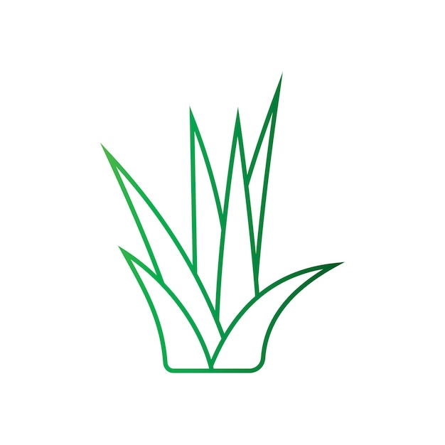 Logotipo de ícone de design de ilustração vetorial de folha