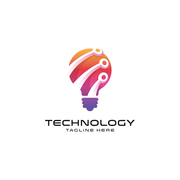 Vetor logotipo de idéia moderna techno
