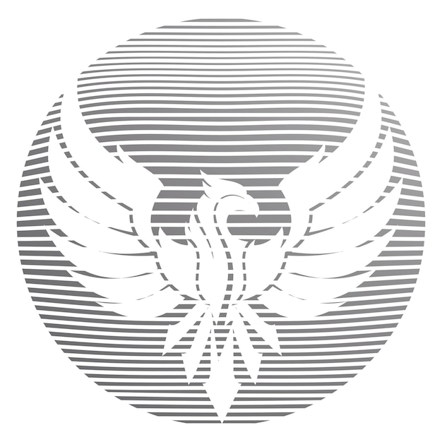 Logotipo de ilustração de asas de águia