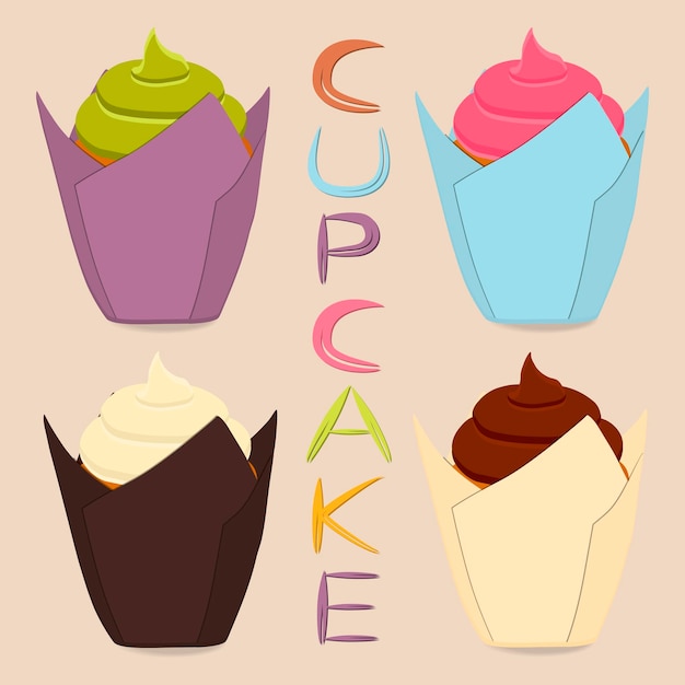 Logotipo de ilustração de ícone vetorial para cupcake de baga inteira doce padaria caseira