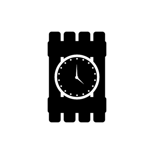 Logotipo de ilustração de modelo de vetor de ícone de bomba-relógio