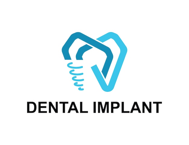 Logotipo de implante dentário