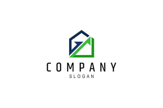 Logotipo de investimento em casas vector de logotipo de negócios imobiliários