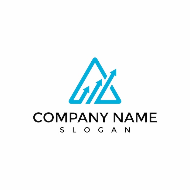 Logotipo de investimento financeiro para negócios