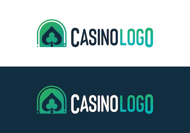 Logotipo de jogo de pôquer de cassino