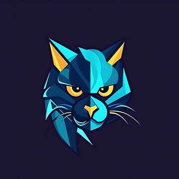 Logotipo de jogos de gatos