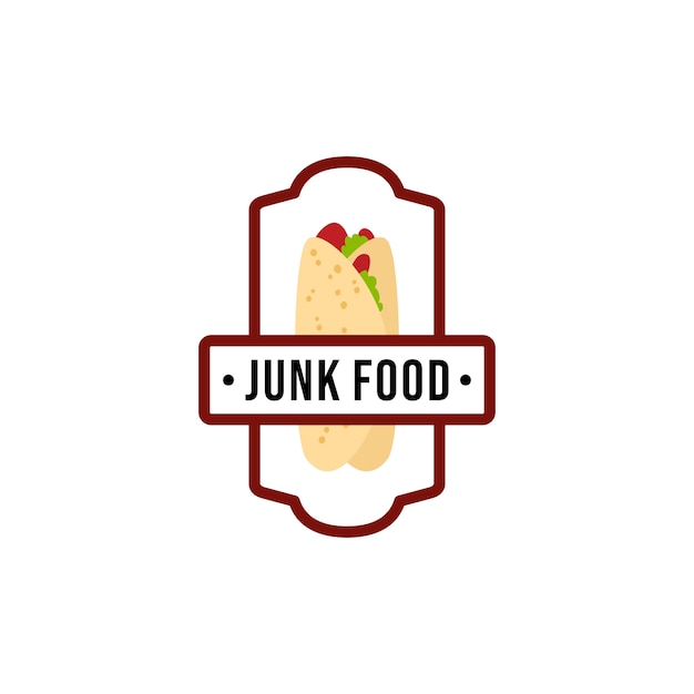 Vetor logotipo de junk food