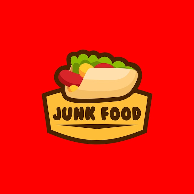 Vetor logotipo de junk food