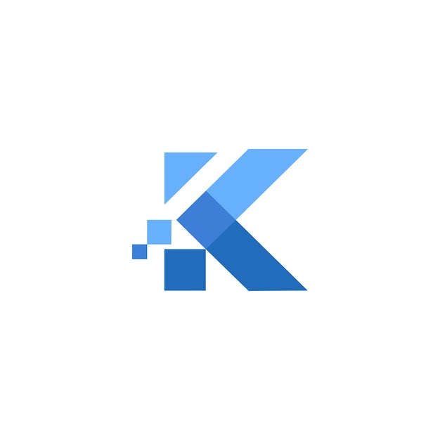 Vetor logotipo de k mínimo