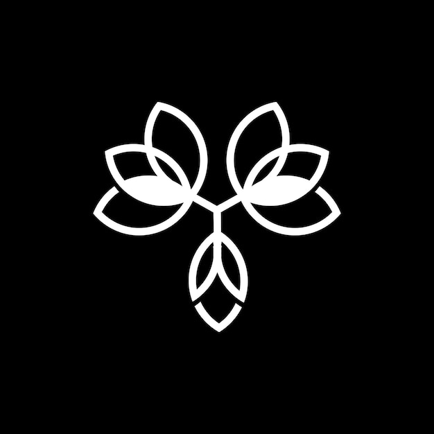 Vetor logotipo de leão de flor