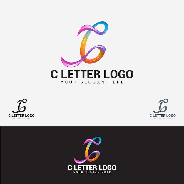 Vetor logotipo de letra c