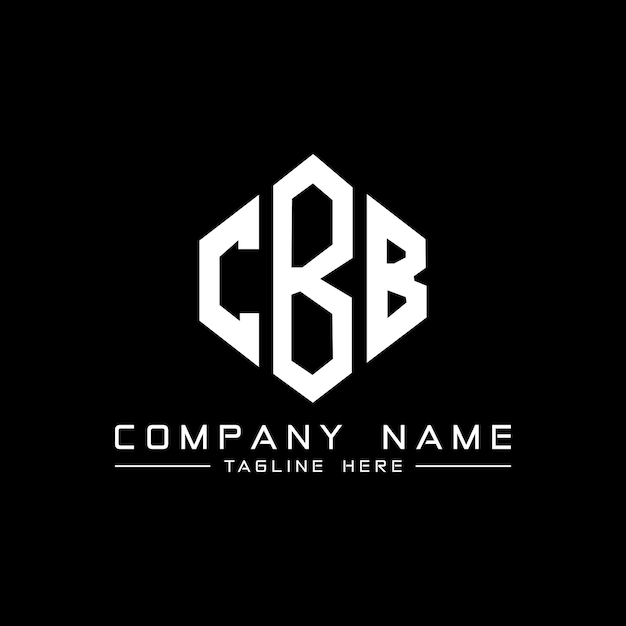 Vetor logotipo de letra cbb com forma de polígono cbb polígono e forma de cubo design de logotipo cbb hexágono modelo de logotipo vetorial cores brancas e pretas cbb monograma logotipo de negócios e imóveis