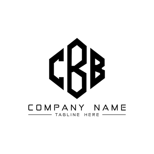 Vetor logotipo de letra cbb com forma de polígono cbb polígono e forma de cubo design de logotipo cbb hexágono modelo de logotipo vetorial cores brancas e pretas cbb monograma logotipo de negócios e imóveis