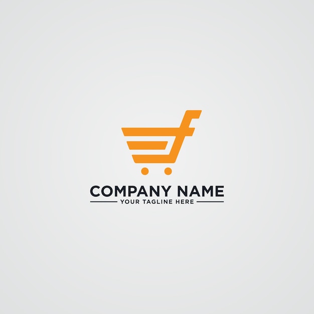 Vetor logotipo de letra t, logotipo de compras on-line