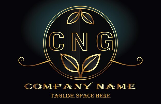 Vetor logotipo de letras de gnc