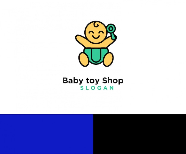 Logotipo de loja de brinquedos de bebê