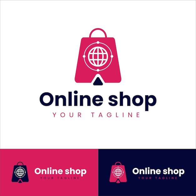 Vetor logotipo de loja on-line vetorial gratuita