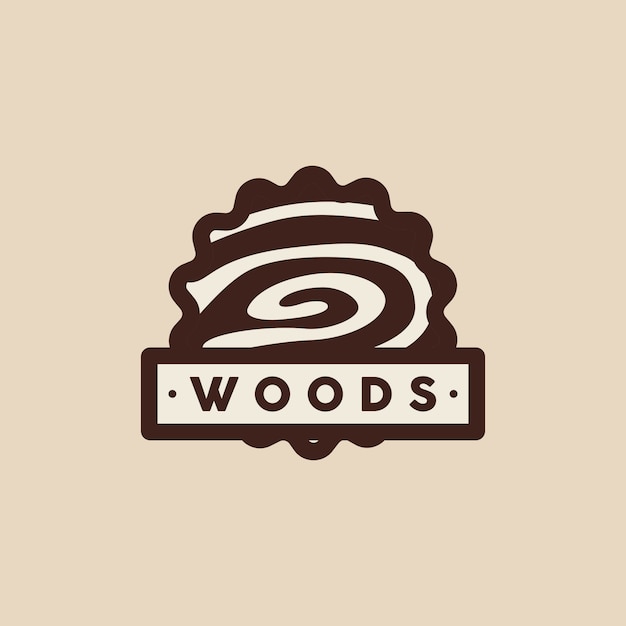 Logotipo de madeira