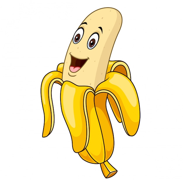 Banana Feliz Bonito Dos Desenhos Animados PNG , Amarelo, Desenho Animado,  Encantador Imagem PNG e PSD Para Download Gratuito