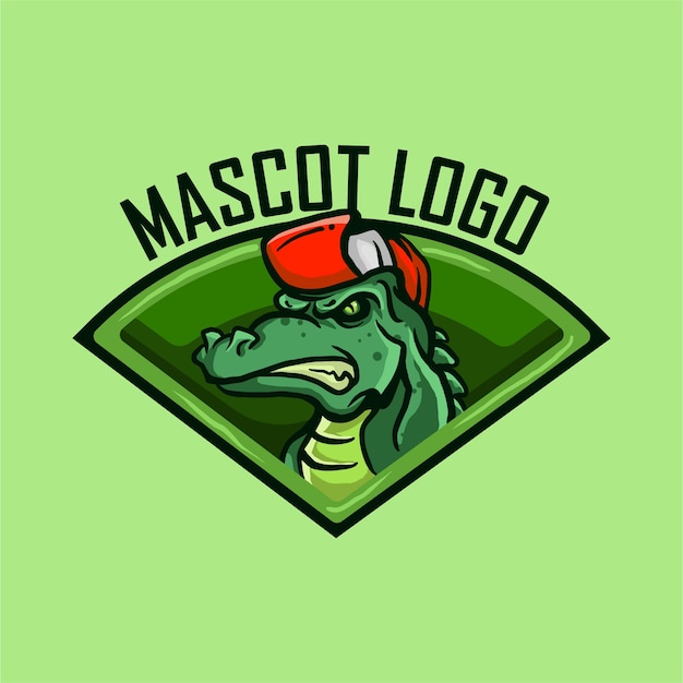 Logotipo de mascote de crocodilo