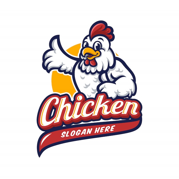 Logotipo de mascote de frango