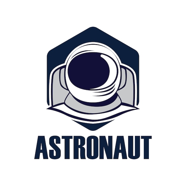 Logotipo de mascote do astronauta.