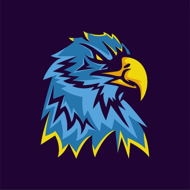 Logotipo de mascote moderna de águia